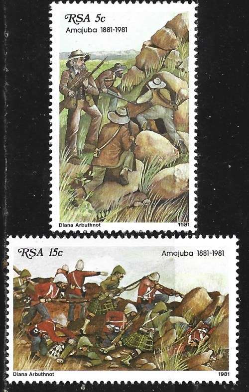 South Africa 1981 Battle Of Amajuba Complete Unmounted Mint Set 1640