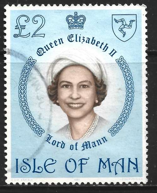 Isle Of Man 1981 Queen Elizabeth II Sc#200  Complete £2 Single Value Postally Used J