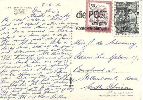 Austria Collection Collection Over 130 Used stamps Part Set + Miniature Sheet & Used Postcard PC0269