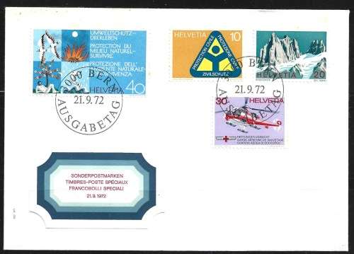 Switzerland Bulk Lot MNH teche-beche Block + Used stamps Postal Used Cover & First Day Cover FDC0264