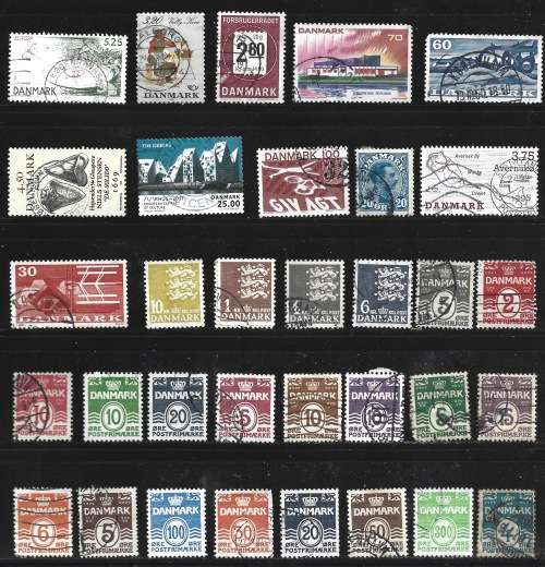 Denmark Bulk Lot Used stamps Postal Used Postcard FDC0426