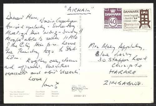 Denmark Bulk Lot Used stamps Postal Used Postcard FDC0426