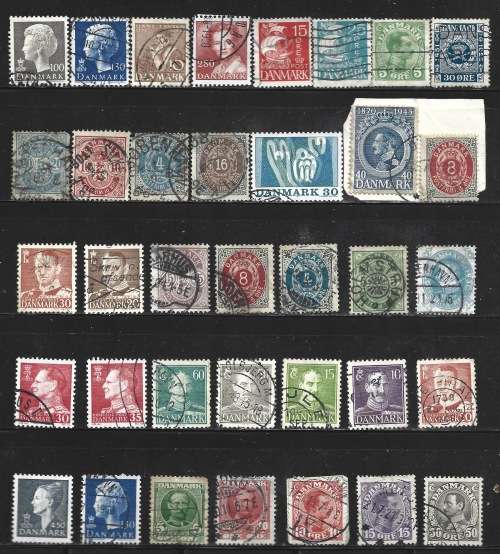 Denmark Bulk Lot Used stamps Postal Used Postcard FDC0426