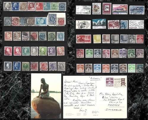 Denmark Bulk Lot Used stamps Postal Used Postcard FDC0426