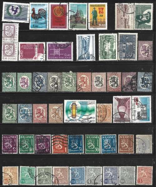 Finland Bulk Early to Modern Lot Used stamps Plus Postal Used Envelope FDC0293