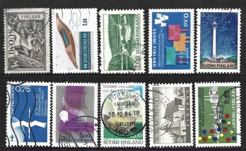 Finland Bulk Early to Modern Lot Used stamps Plus Postal Used Envelope FDC0293