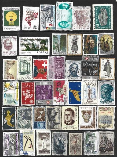 Europe Early Modern MNH MH MNG and Used Collection 350+ Postal Used Stamps 0033