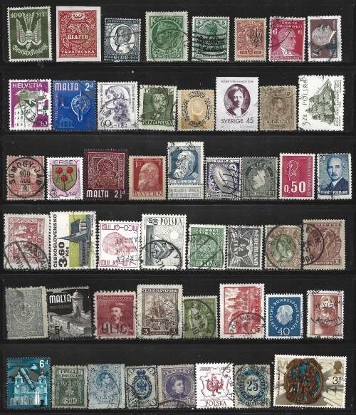 Europe Early Modern MNH MH MNG and Used Collection 350+ Postal Used Stamps 0033