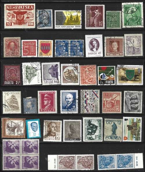 Europe Early Modern MNH MH MNG and Used Collection 350+ Postal Used Stamps 0033