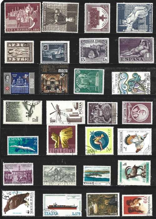 Europe Early Modern MNH MH MNG and Used Collection 350+ Postal Used Stamps 0033