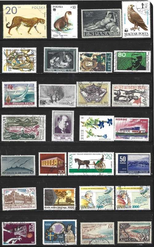 Europe Early Modern MNH MH MNG and Used Collection 350+ Postal Used Stamps 0033