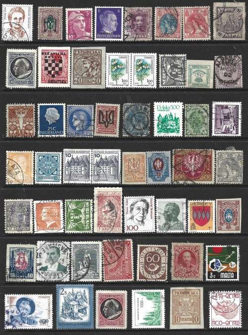 Europe Early Modern MNH MH MNG and Used Collection 350+ Postal Used Stamps 0033