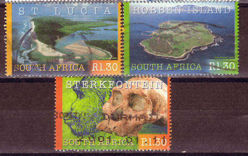 SOUTH AFRICA 2000 WORLD HERITAGE SITES COMPLETE POSTALLY USED