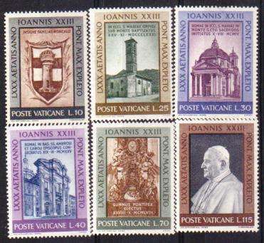 VATICAN - #317-21 COMPLETE UNMOUNTED MINT SET