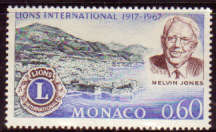 MONACO - LIONS INTERNATIONAL 1967 UNMOUNTED MINT #665 COMPLETE SET
