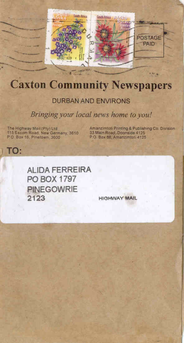 NEWSPAPER WRAPPER USED circa MODERN