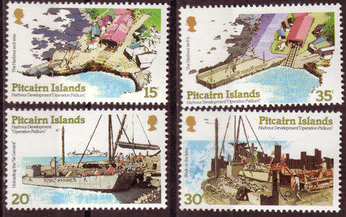 PITCAIRN ISLAND HARBOUR DEVELOPMET PROJECT SG# 190-3 COMPLETE UNMOUNTED MINT SET