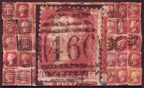 50 GB QUEEN VICTORIA (50) ONE PENNY REDS FAULTY AND MIXED CONDITION USED