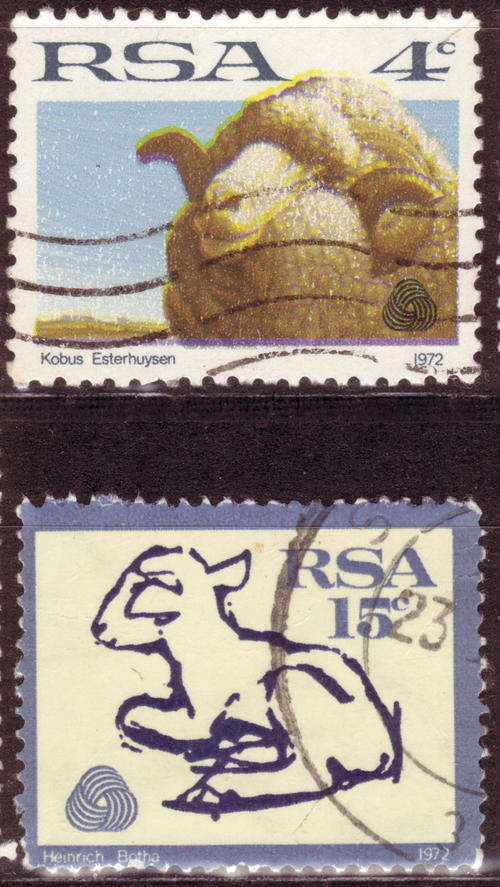 SOUTH AFRICA 1972 INTERIM DEFINITIVES COMPLETE POSTALLY USED SET
