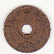 East africa 1922 10cents