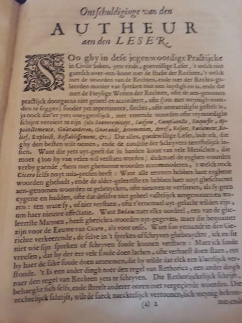 Practycke in Civile Saken by I de Damhouder 1660 - Free Shipping inside RSA Courier door to door