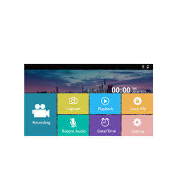 Newest 5 inch 1080p full HD car rearview DVR mirror with touch screen plus rearview camera