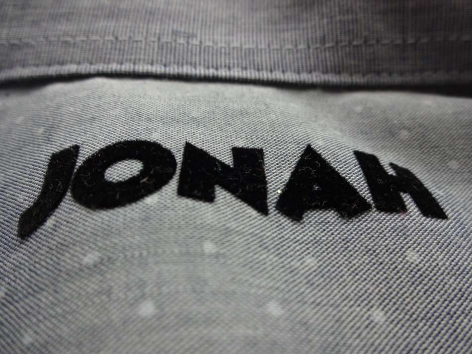 Iron-on Velvet (Tubitherm) Heat-transfer Name Tags/Labels - (Single Template/30 names)