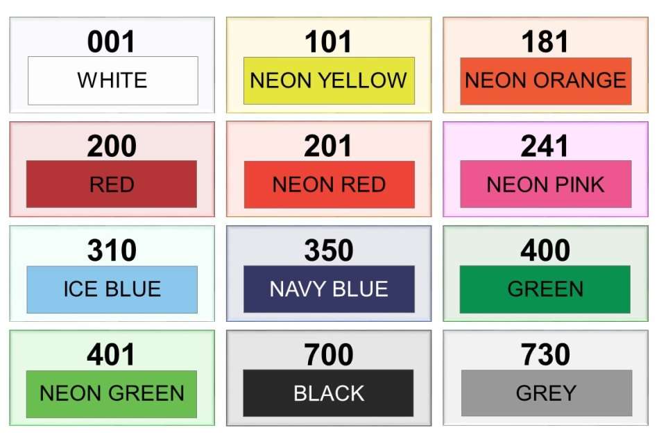 Iron-on Velvet (Tubitherm) Heat-transfer Name Tags/Labels - (Single Template/30 names)