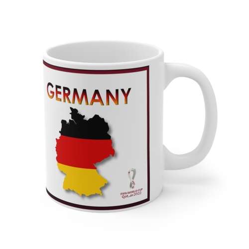 GERMANY 2022 Soccer World Cup Mug, White (GROUP STAGES)