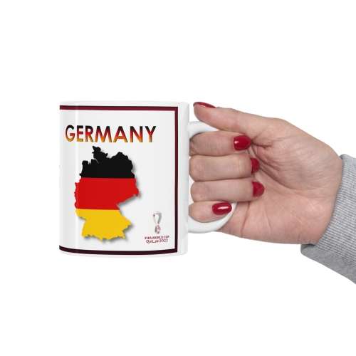 GERMANY 2022 Soccer World Cup Mug, White (GROUP STAGES)
