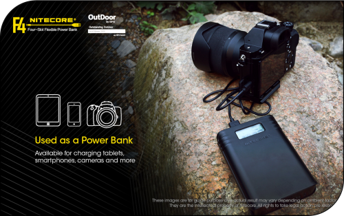 NITECORE F4 Charger / Power Bank + Micro USB Cable