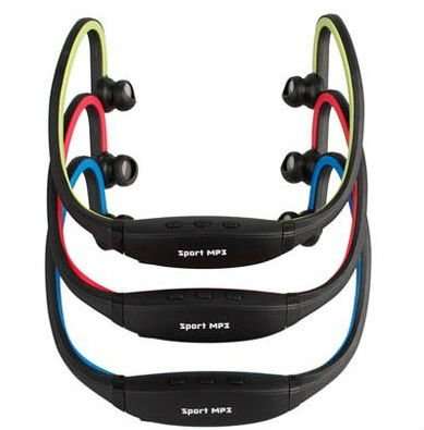 Sport MP3 Player with Build-in Radio - Hands-free Headset (R06) -BLUE/GREEN/RED/BLACK