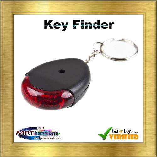 Key Finder Sound Sonic Whistle/Voice Control WaterDrop Black with Key Chain