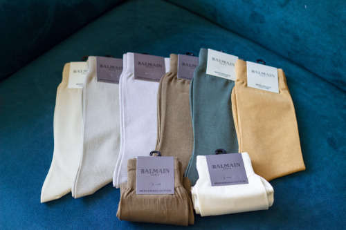 Balmain Paris :  Mercerized Cotton Socks