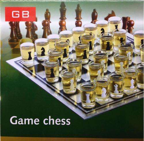 Shooter Chess Glass Set - Drinking Chess