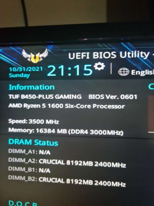 Ryzen 5 1600 with b450-plus and stock cooler