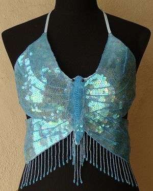 Belly Dance Sequin Butterfly Top
