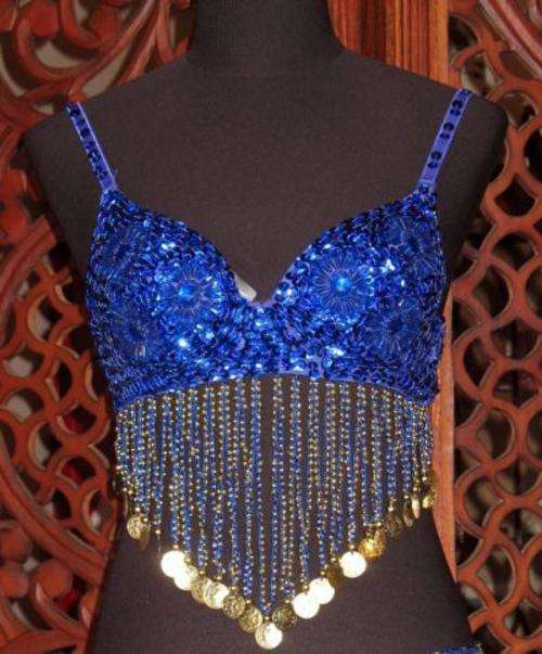 BELLY DANCE ROYAL BLUE BRA