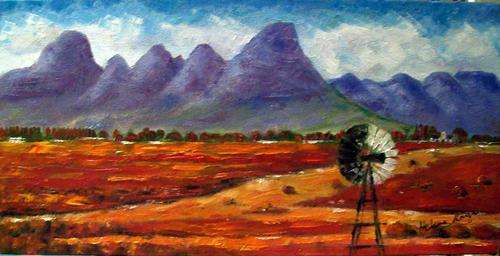 Original Oil Painting -- Helena Kruger -- Blocked ready to hang -- 30 x 60 cm