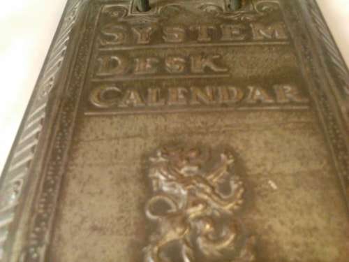 Very scares old System Desk Calendar