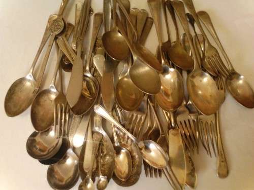 Lot of old cutlery (1900-1950)