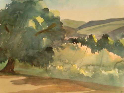 WATERCOLOUR BY MULDER, 1930-40s- NOT FRAMED!