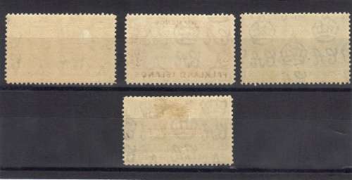 FALKLANDS 1938, KING GEORGE, UMM, SG. 148, 150, 153 & A2, CAT. VALUE R540