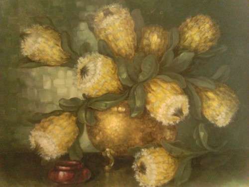 LARGE ORIGINAL "OIL ON BOARD BY WELL KNOWN SA ARTIST JOHN DYKMAN" SEE DISCRIPTION!!!