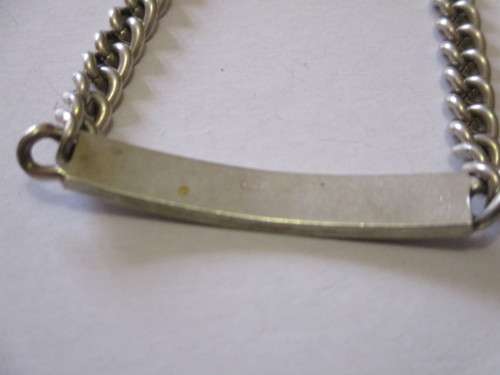 STUNNING MENS STERLING SILVER BRACELET IN GOOD CONDITION, WEIGH 19.4g -WIDTH 6.5mm SEE BELOW.