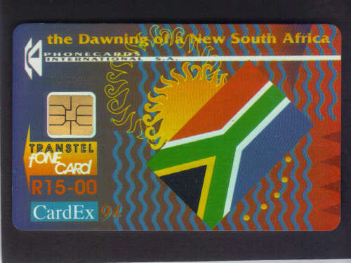 1994 SOUTH-AFRICA CARDEX AMSTERDAM PHONE CARD (1000 ISSUED) - CAT. R800+  READ BELOW.