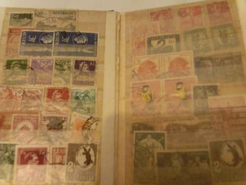 SMALL 12 PAGE ALBUM, WITH MOSTLY AUSTRALIAN USED COLLECTION,  SEE BELOW.