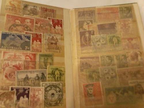 SMALL 12 PAGE ALBUM, WITH MOSTLY AUSTRALIAN USED COLLECTION,  SEE BELOW.