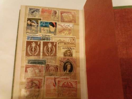 SMALL 12 PAGE ALBUM, WITH MOSTLY AUSTRALIAN USED COLLECTION,  SEE BELOW.