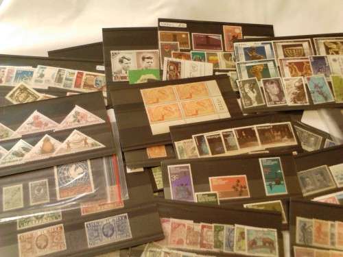 A FEW HUNDRED STAMPS IN STOCK CARDS, UMM TO USED, SOME GOOD VALUE, SEE BELOW.